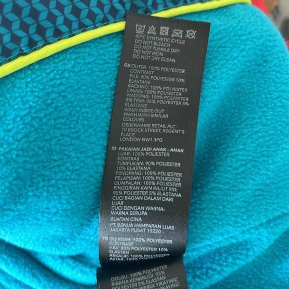 Ted Baker Baby Winter Jacket Red Hood Snow Coat size 
6-9 Months - Picture 8 of 9